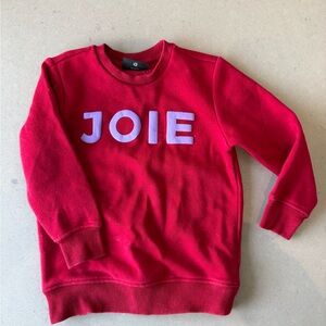 Birdz Kids Bold Red Joie Sweatshirt sz 2T